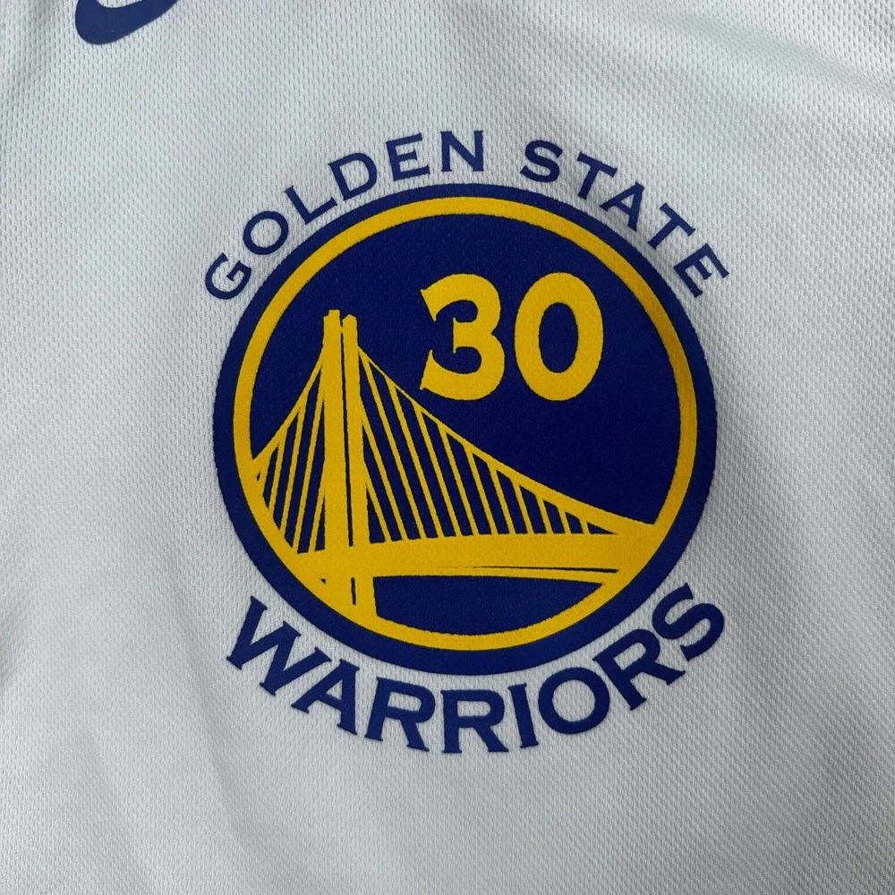 Stephen Curry Golden State Warriors Nike Jersey Boys Large White‎ NBA #30